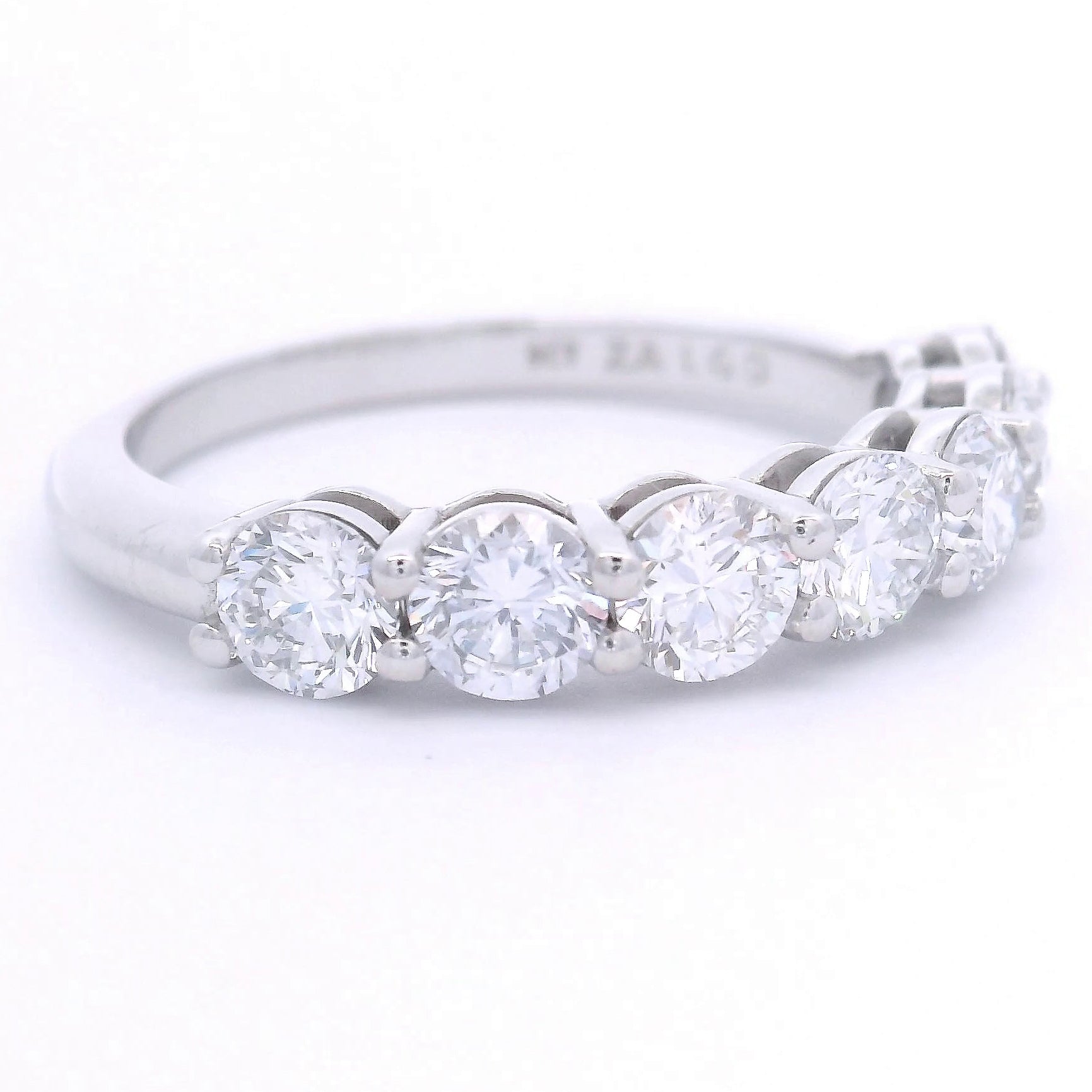 9k White Gold 1.5ct Lab-Grown Diamond Half Eternity Ring