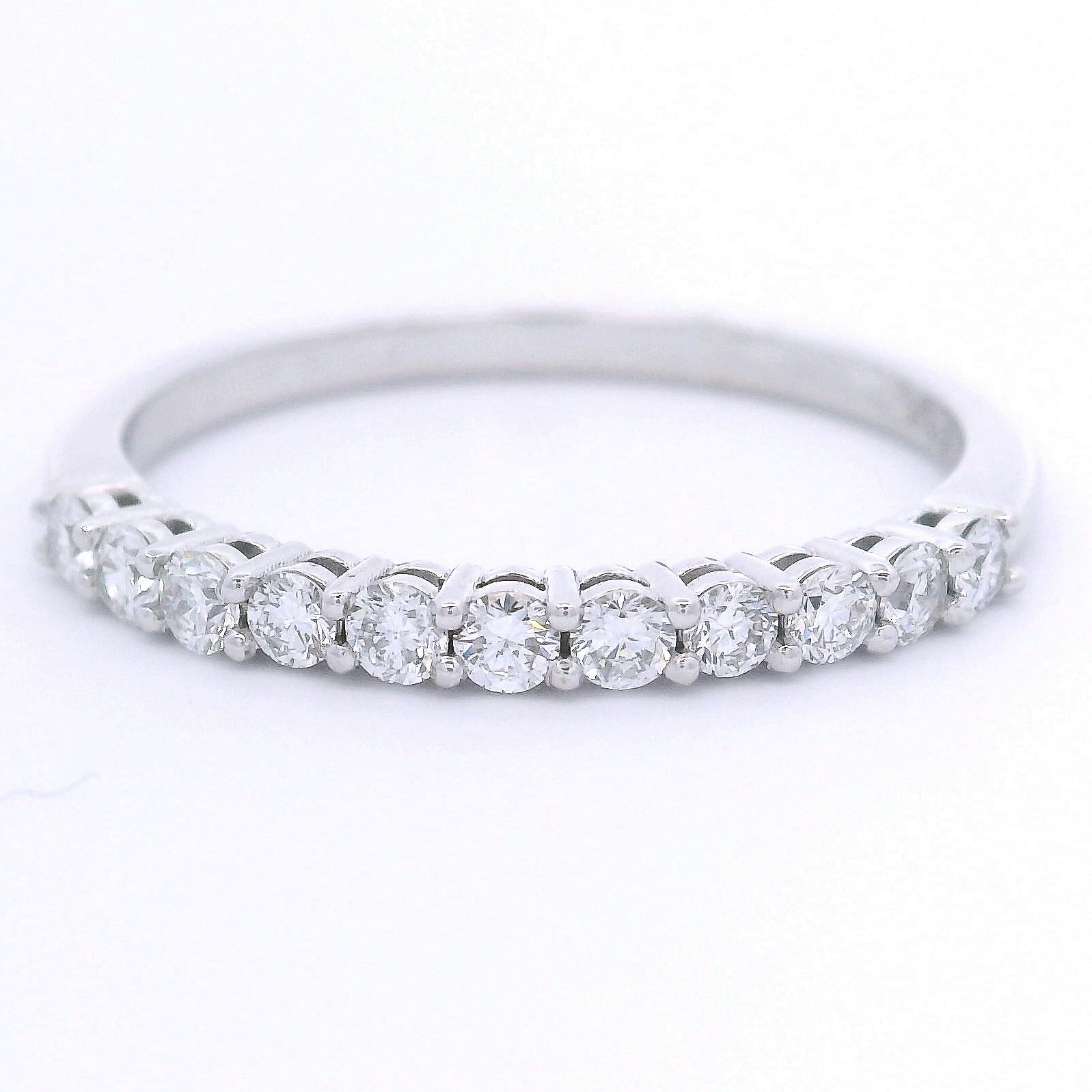 9k White Gold 0.30ct Lab-Grown Diamond Half Eternity Ring