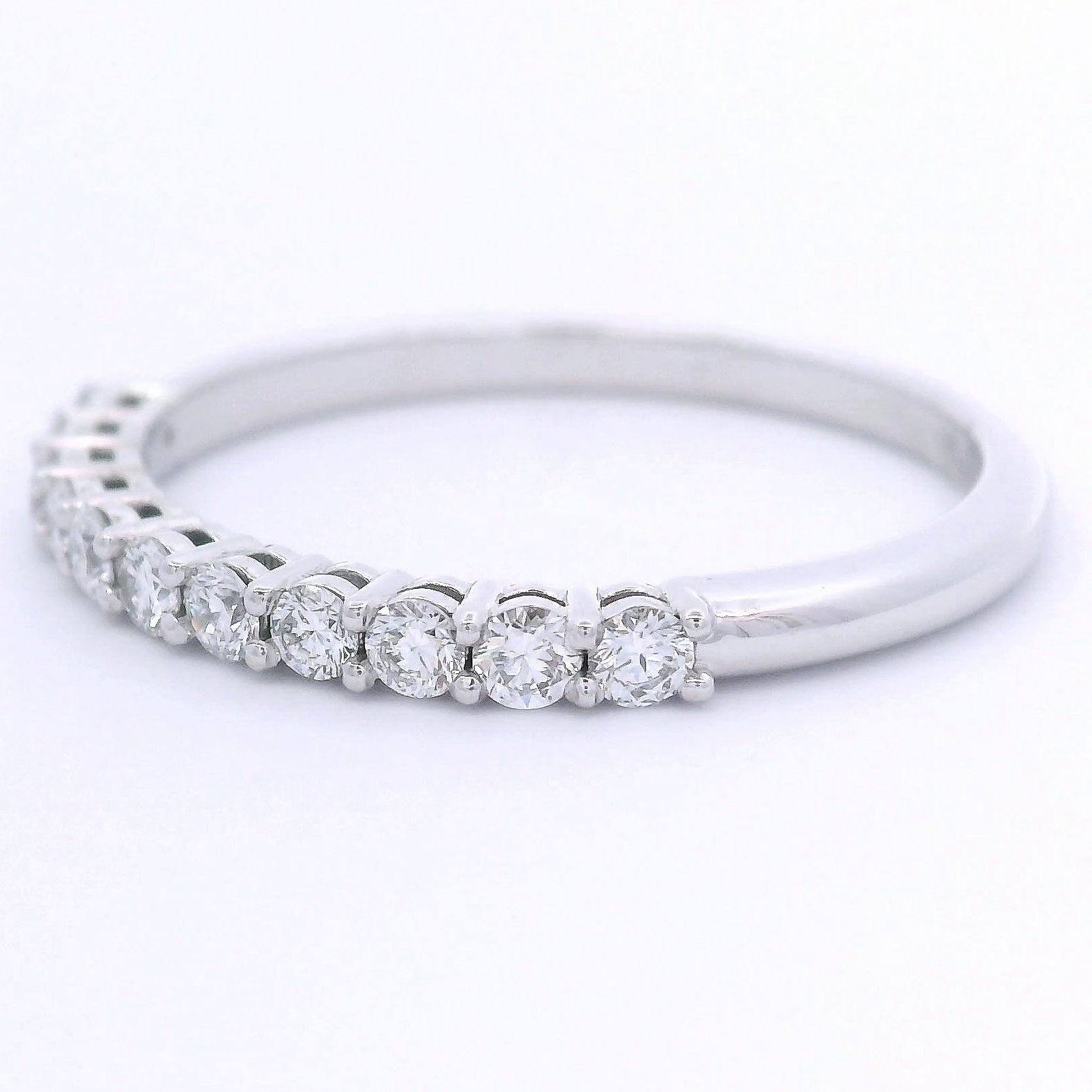 9k White Gold 0.30ct Lab-Grown Diamond Half Eternity Ring