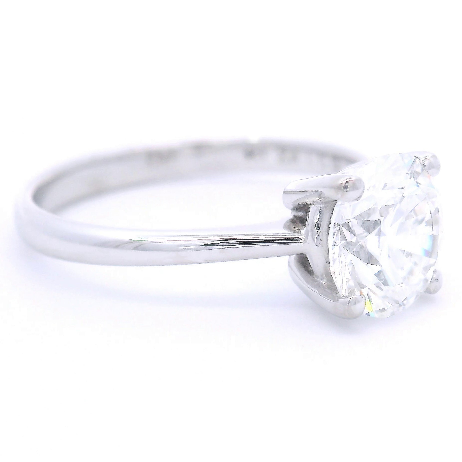 9k White Gold 1.5ct Lab-Grown Diamond Solitaire Ring