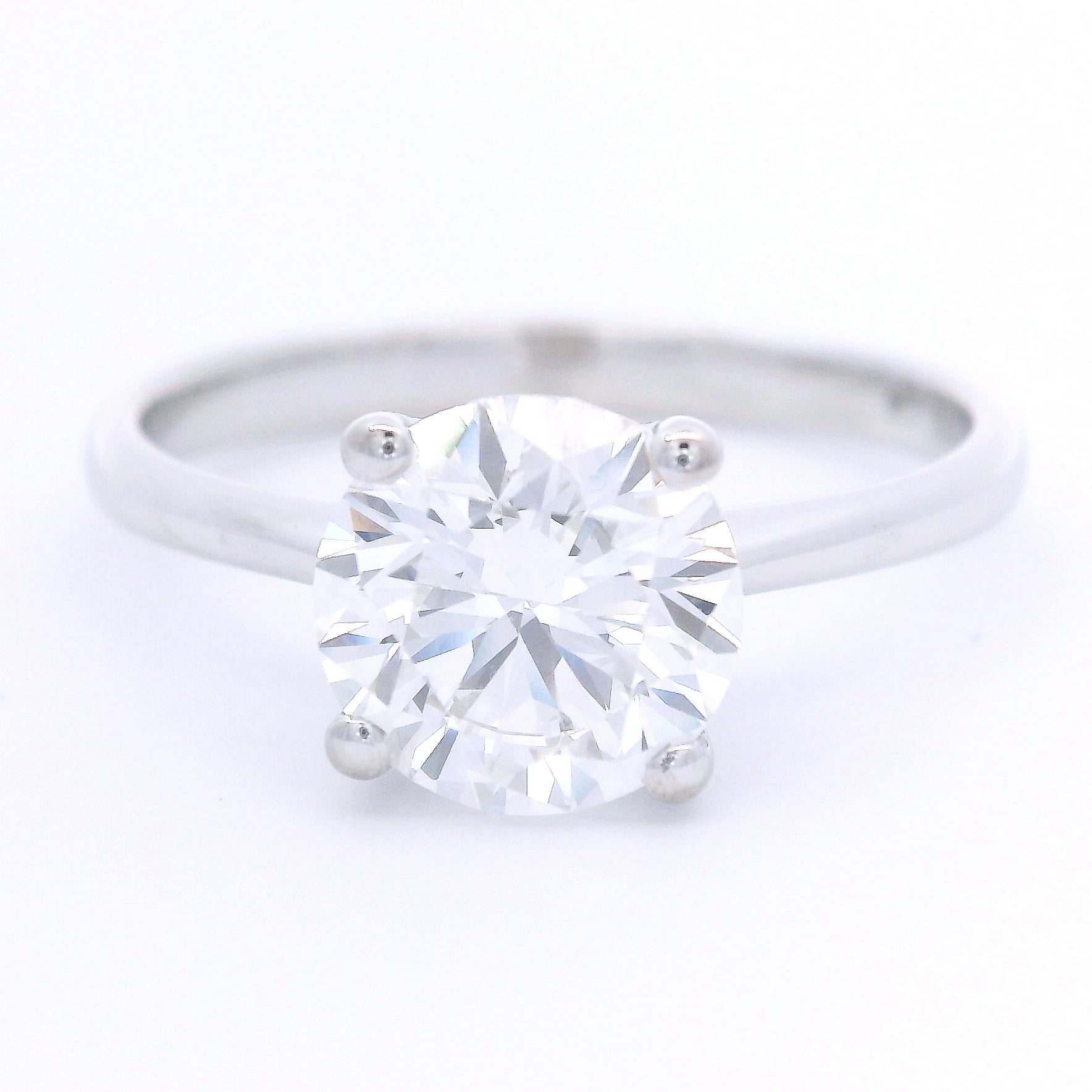 9k White Gold 1.5ct Lab-Grown Diamond Solitaire Ring