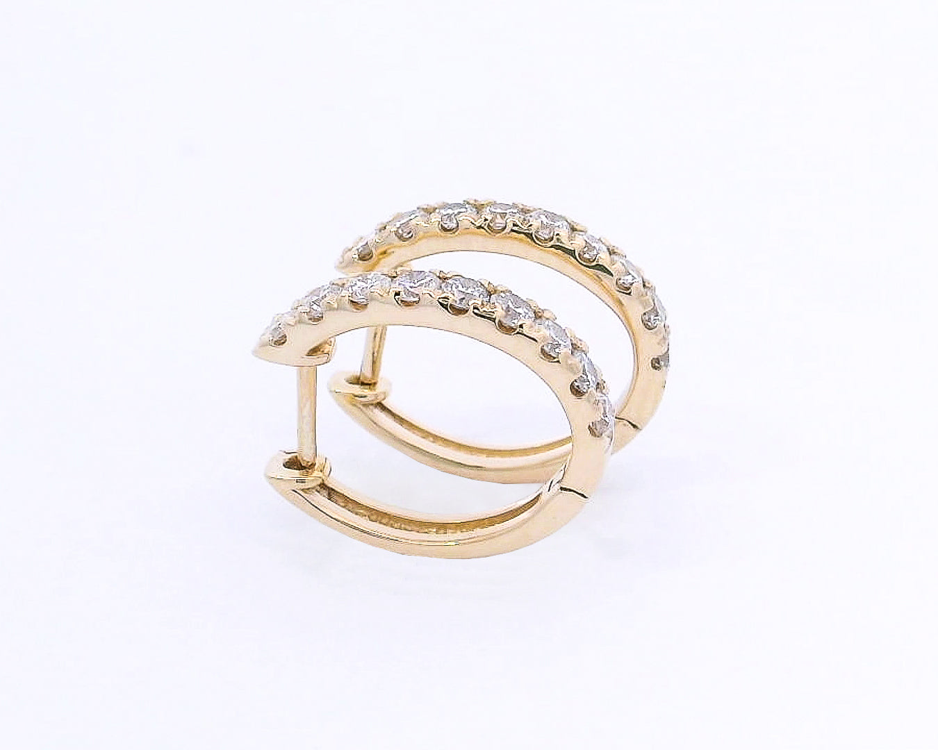 9k Yellow Gold Lab-Grown Diamond Huggies