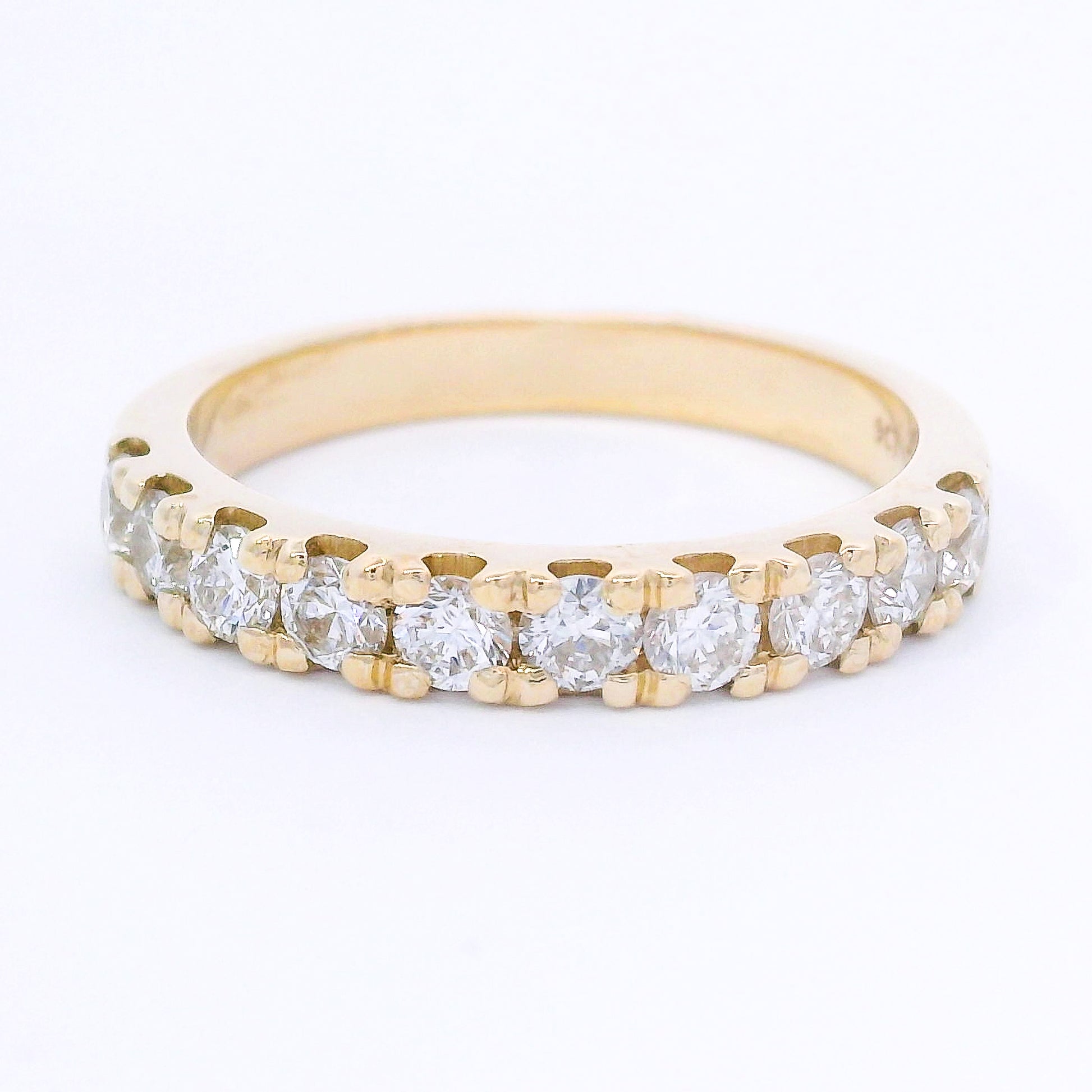 9k Yellow Gold Lab-Grown Diamond Eternity Ring