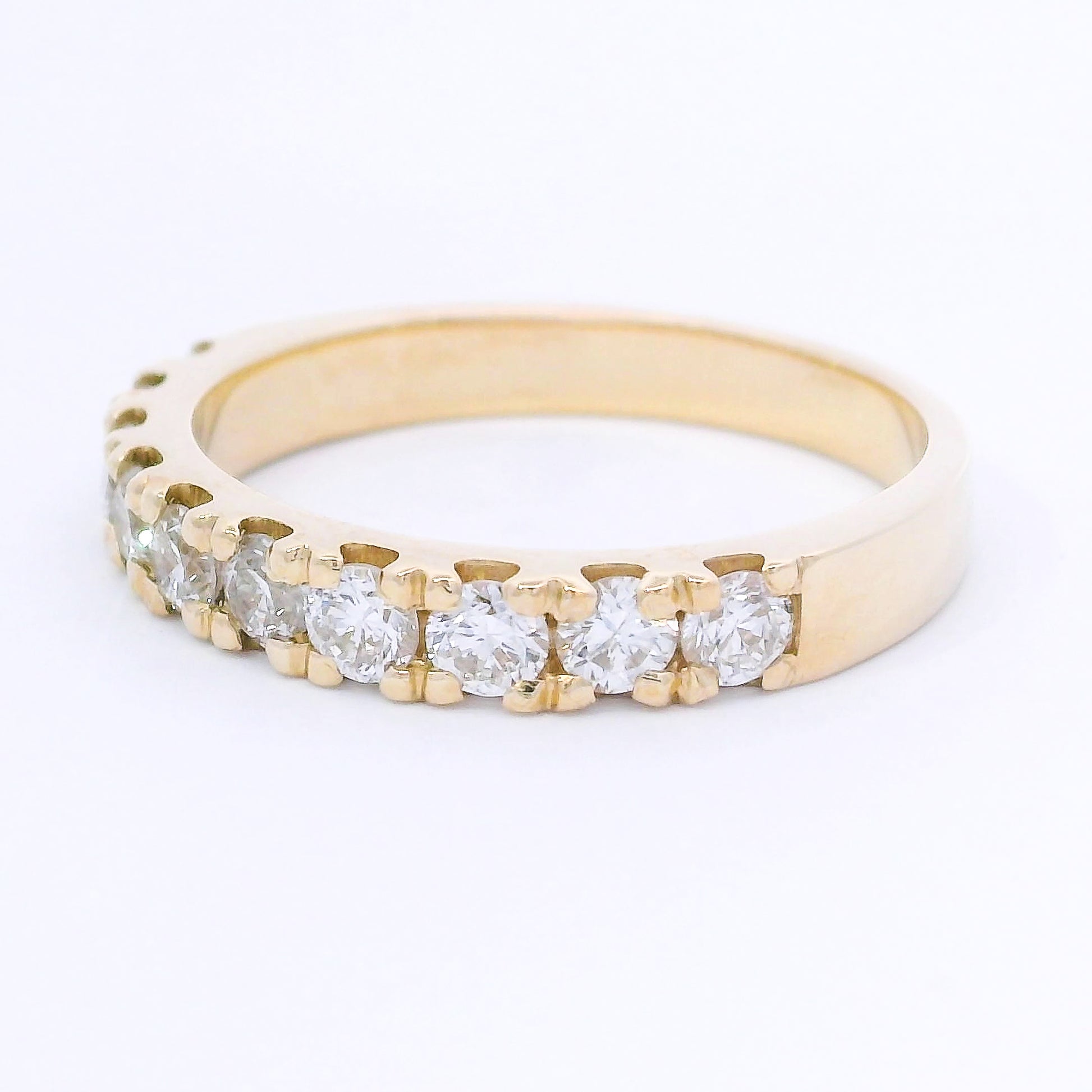 9k Yellow Gold Lab-Grown Diamond Eternity Ring